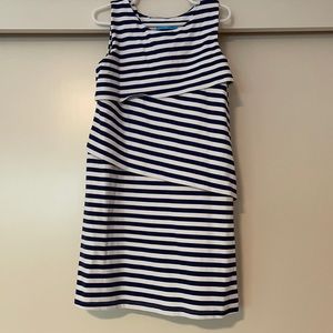J.McLaughlin blue & white striped dress